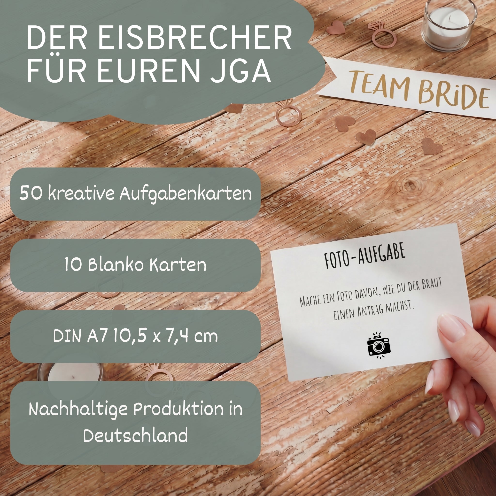 Fotoaufgaben JGA Frauen – 60 Karten