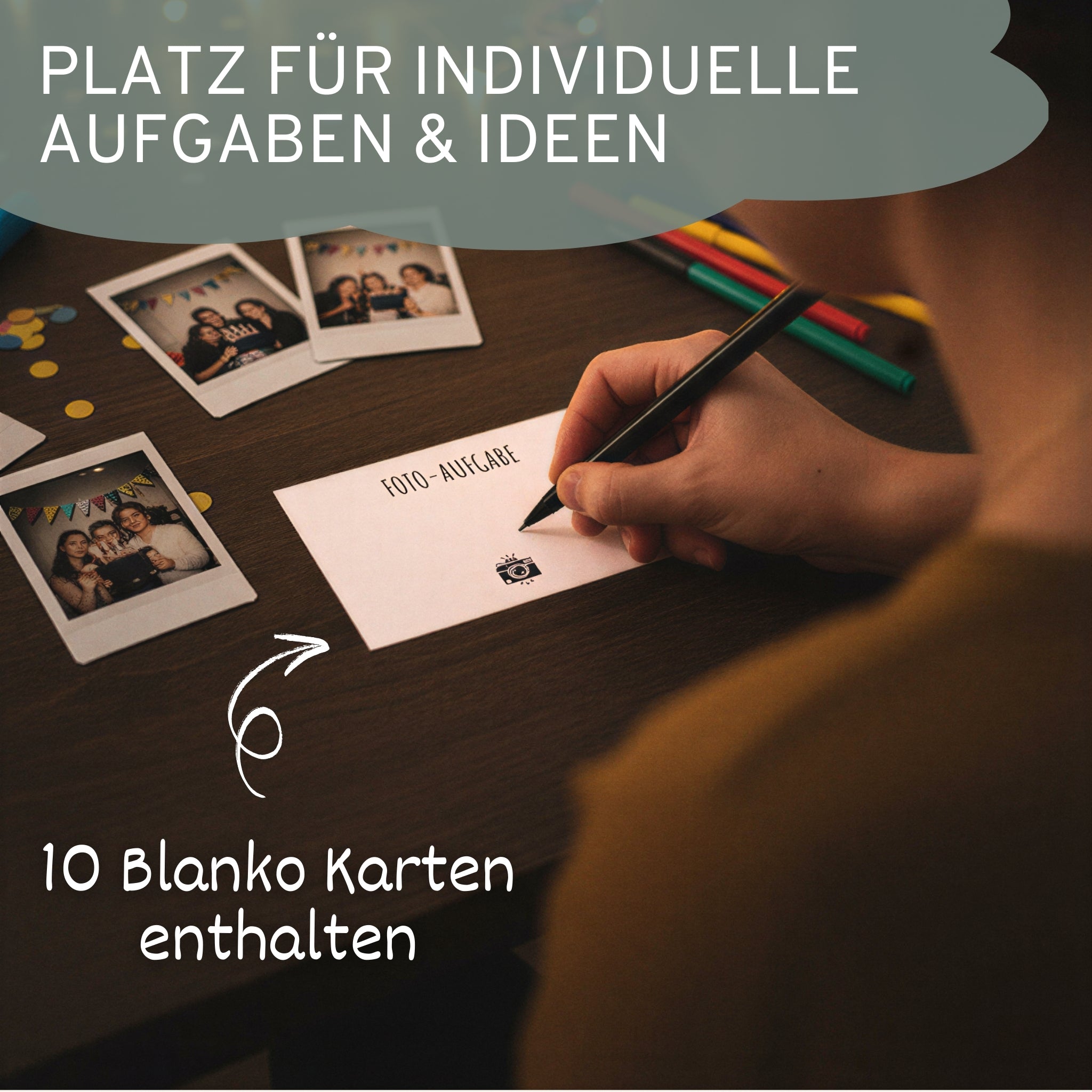 Fotoaufgaben Geburtstag – 60 Karten