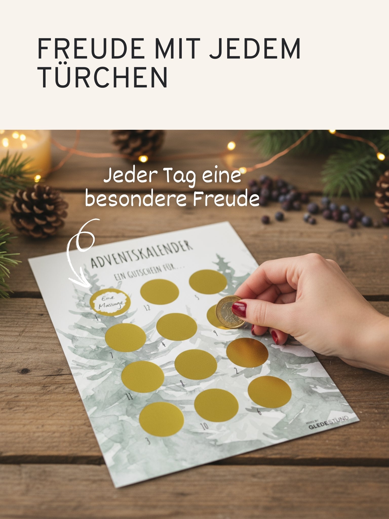 "Ein Gutschein für..." Rubbel Adventskalender