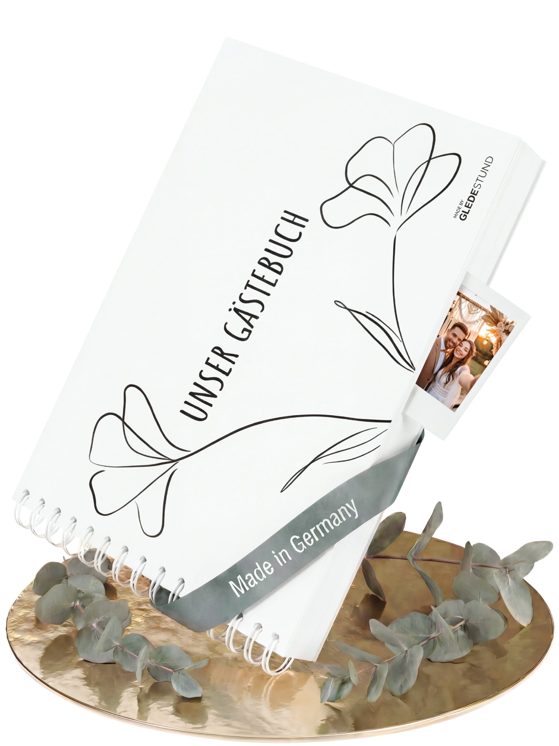 Gästebuch Hochzeit mit Fragen - 100 Gäste