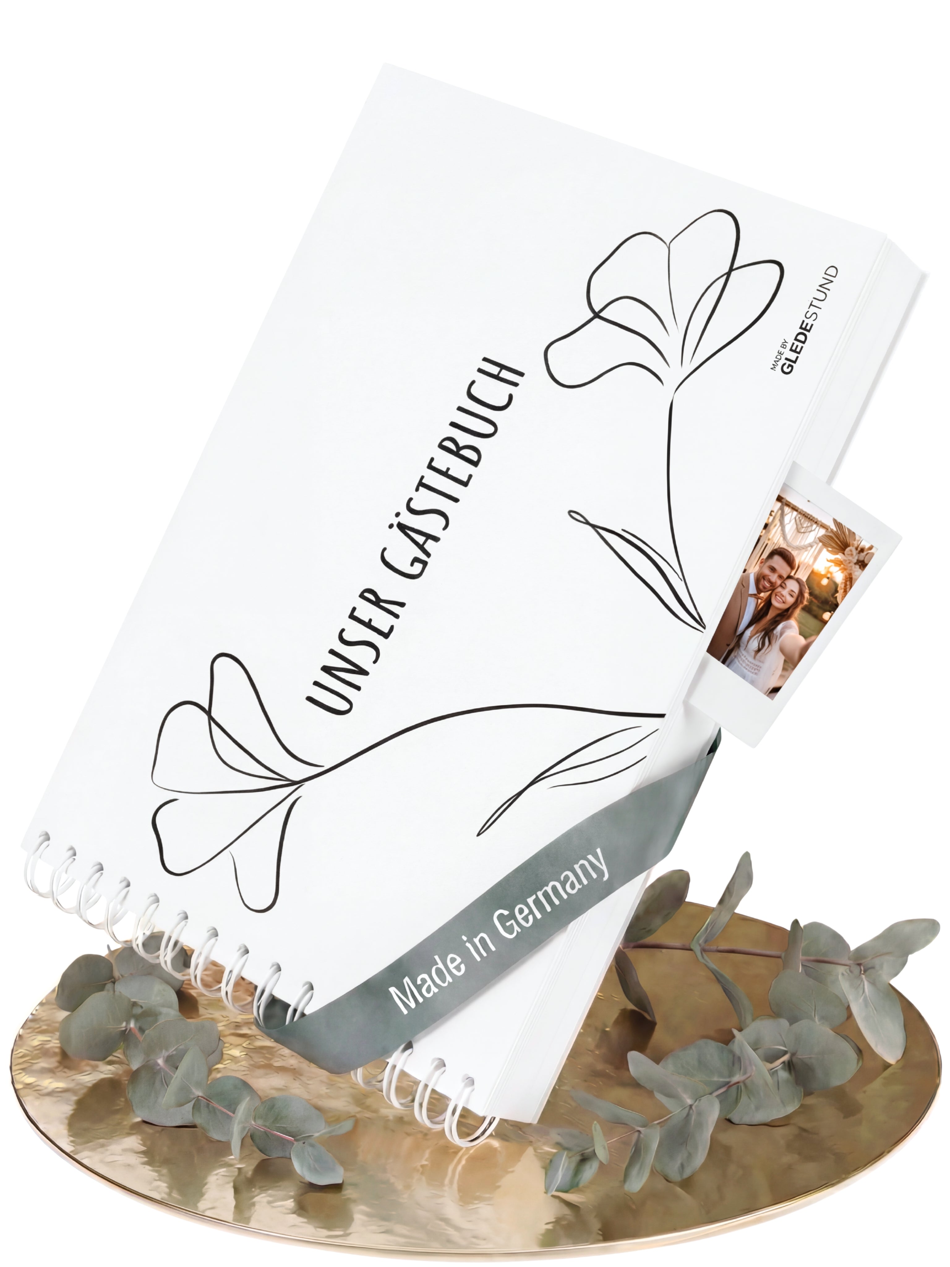 Gästebuch Hochzeit mit Fragen - 100 Gäste