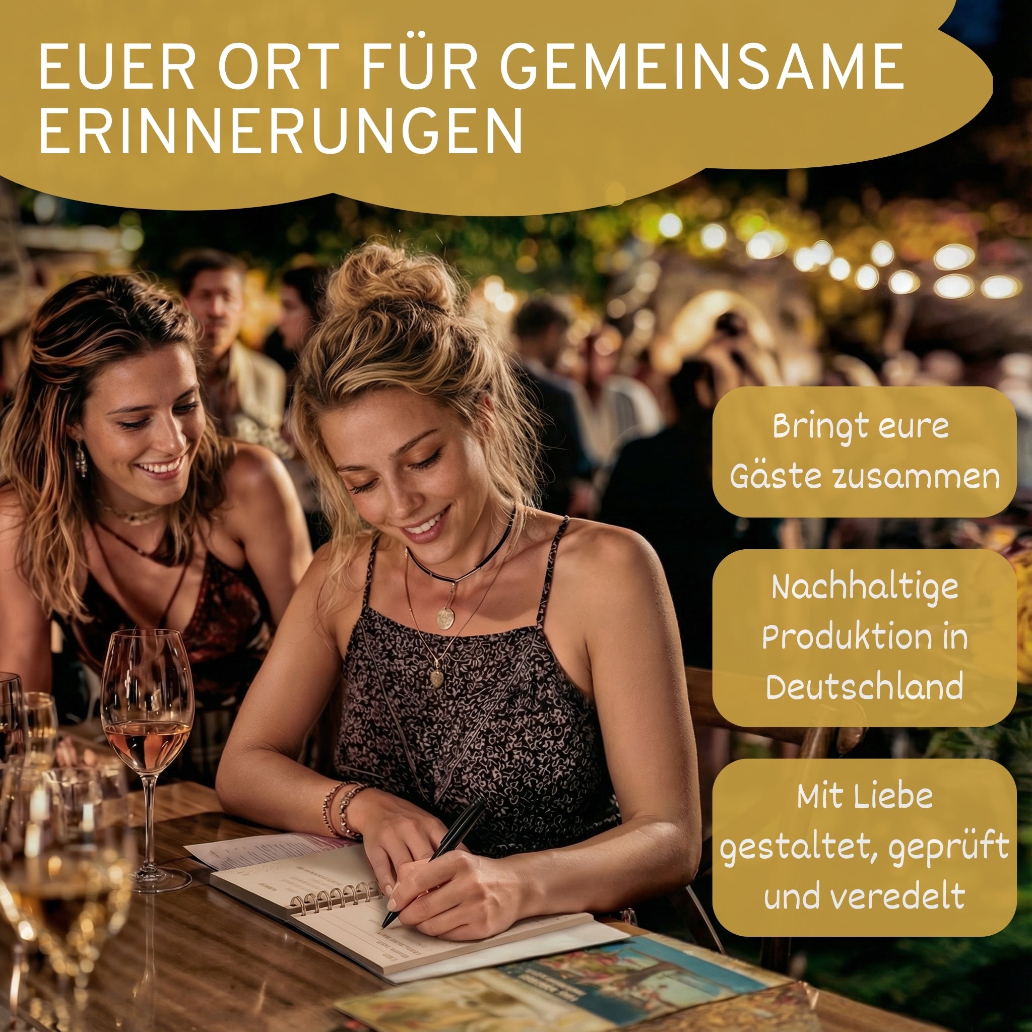 Gästebuch Geburtstag mit Fragen - 40 Gäste - DIN A5 Bunt