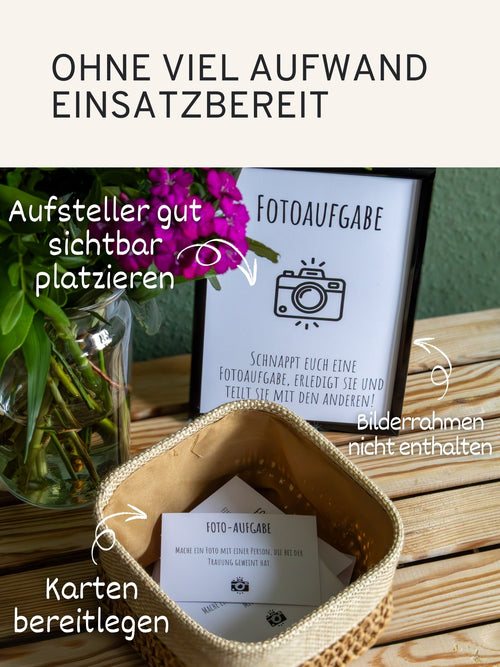 Aufsteller für Fotoaufgaben passend für DIN A5 Bilderrahmen - GLEDESTUND