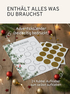 "Ein Gutschein für..." Rubbel Adventskalender - GLEDESTUND