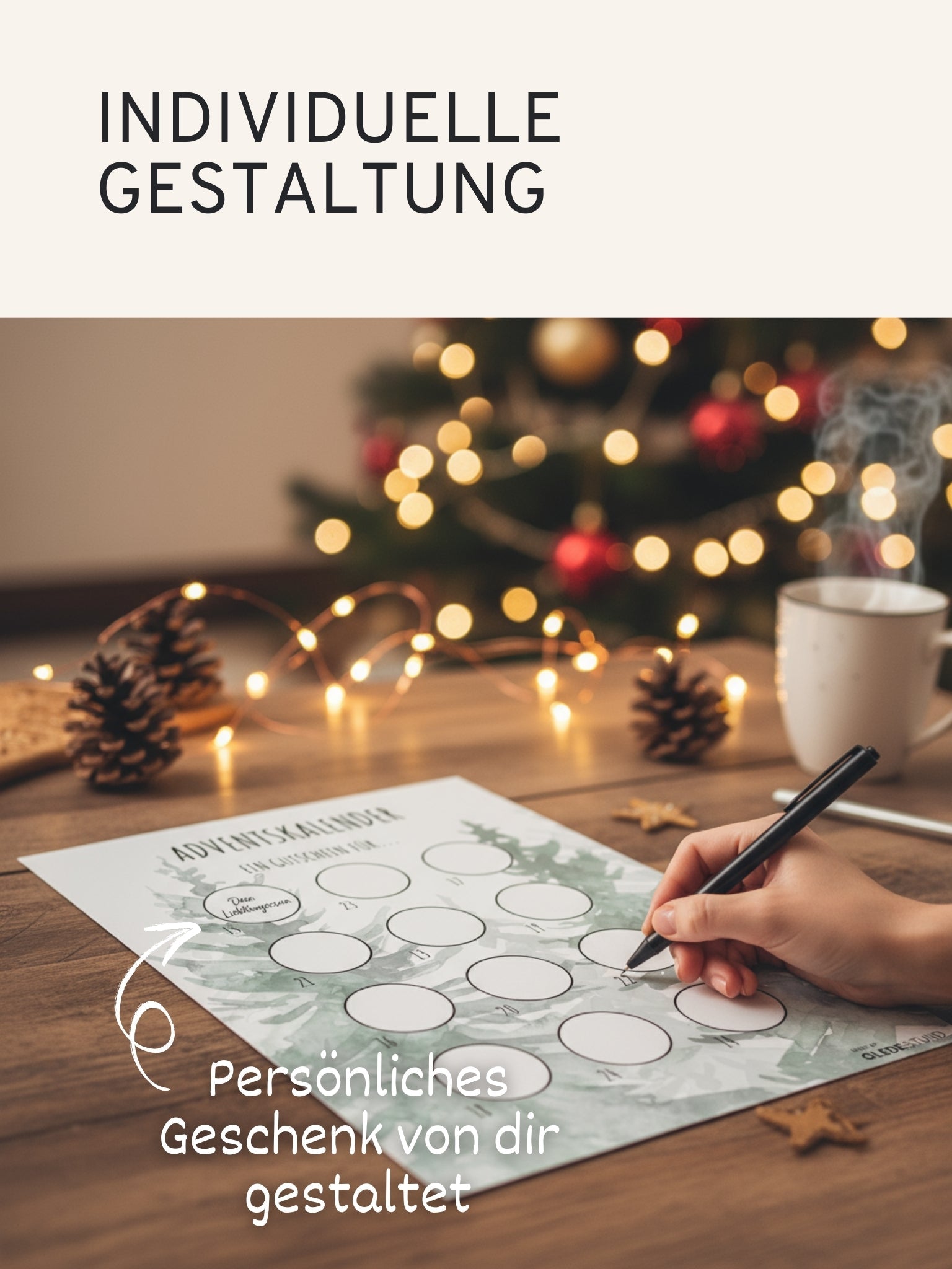 "Ein Gutschein für..." Rubbel Adventskalender - GLEDESTUND
