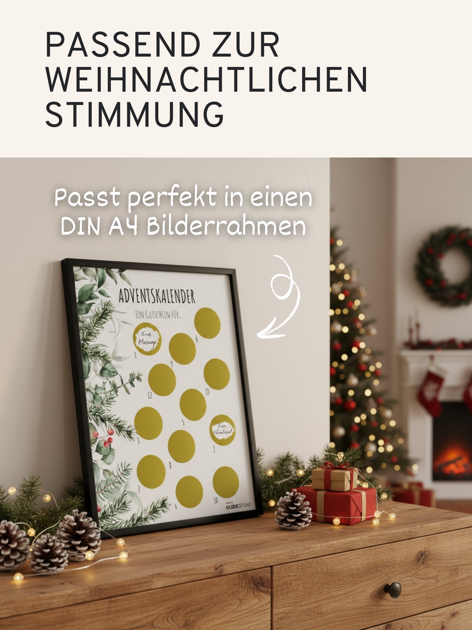 "Ein Gutschein für..." Rubbel Adventskalender - GLEDESTUND