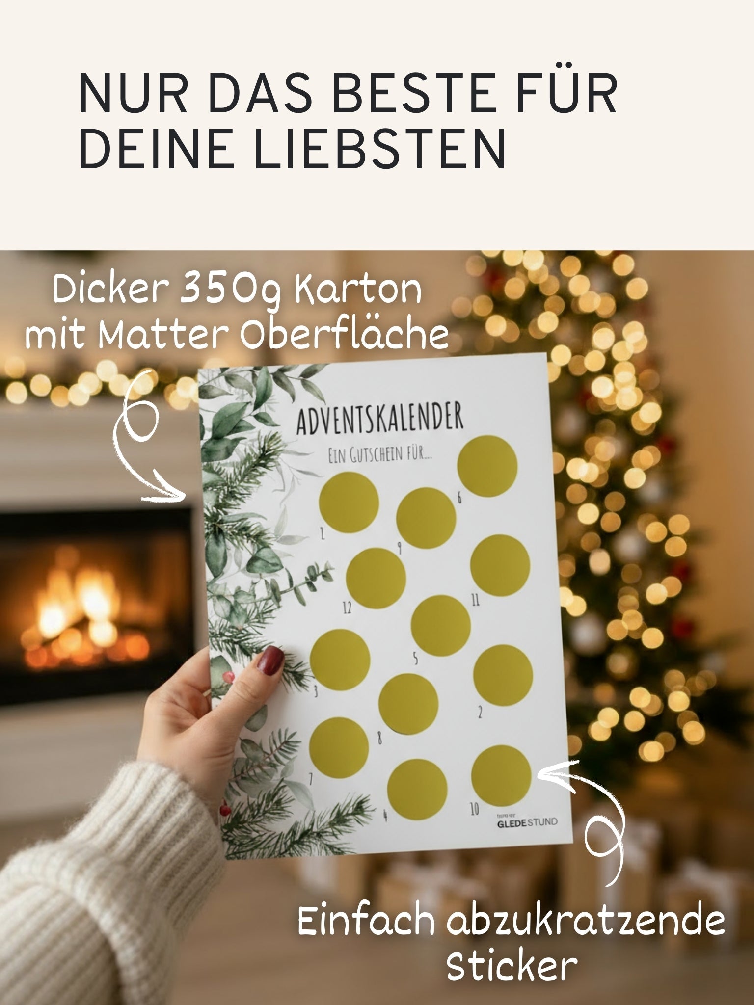 "Ein Gutschein für..." Rubbel Adventskalender - GLEDESTUND