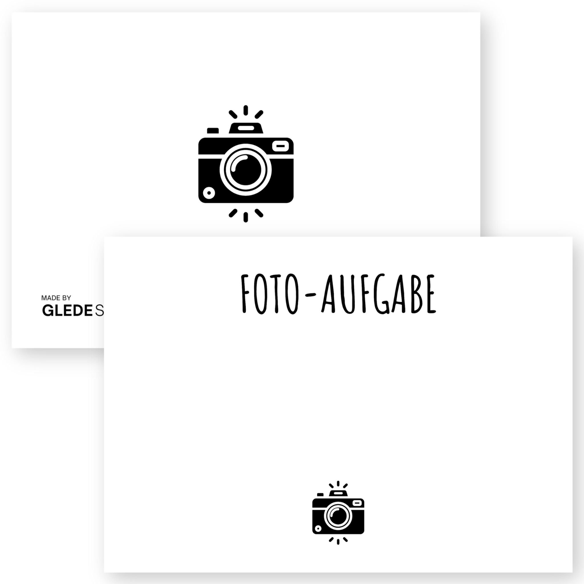 Fotoaufgaben Blanko – 50 Karten zum selber gestalten - GLEDESTUND