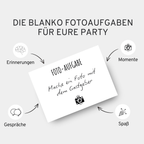 Fotoaufgaben Blanko – 50 Karten zum selber gestalten - GLEDESTUND