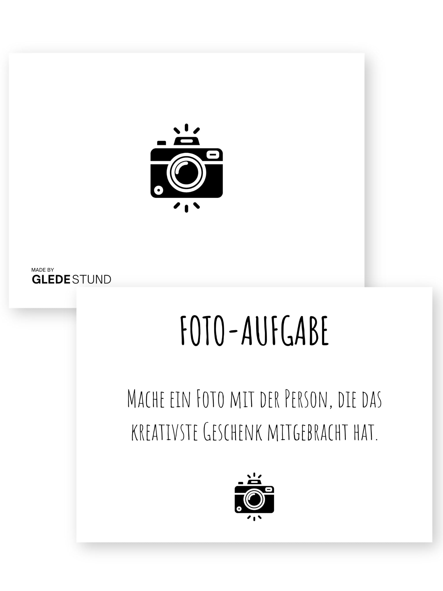 Fotoaufgaben Geburtstag – 60 Karten - GLEDESTUND