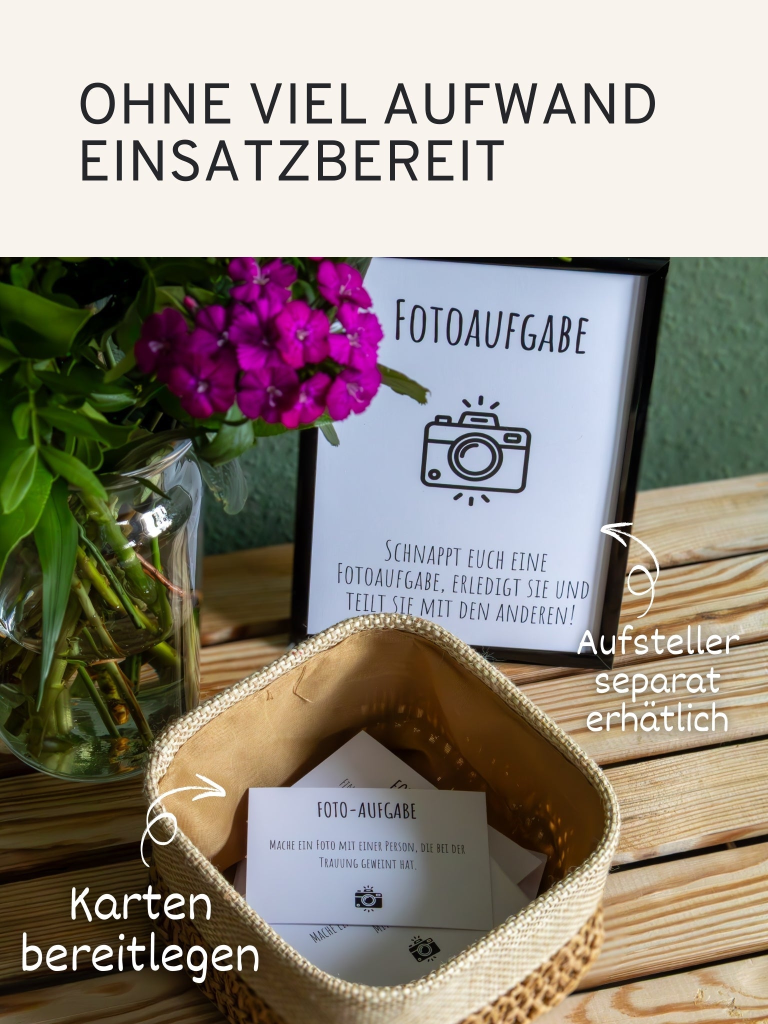 Fotoaufgaben Hochzeit – 100 Karten - GLEDESTUND