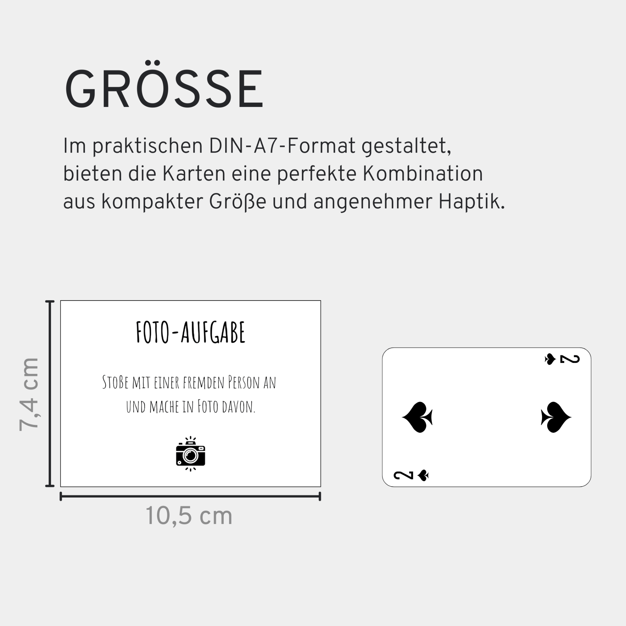 Fotoaufgaben JGA Braut – 60 Karten mit 50 kreativen Aufgaben + 10 Blanko - Karten - GLEDESTUND