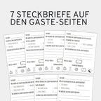 Gästebuch für Fotoaufgaben Geburtstag - 60 Seiten inkl. Fragen - GLEDESTUND