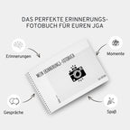 Gästebuch für Fotoaufgaben JGA - 60 Seiten inkl. Fragen - GLEDESTUND