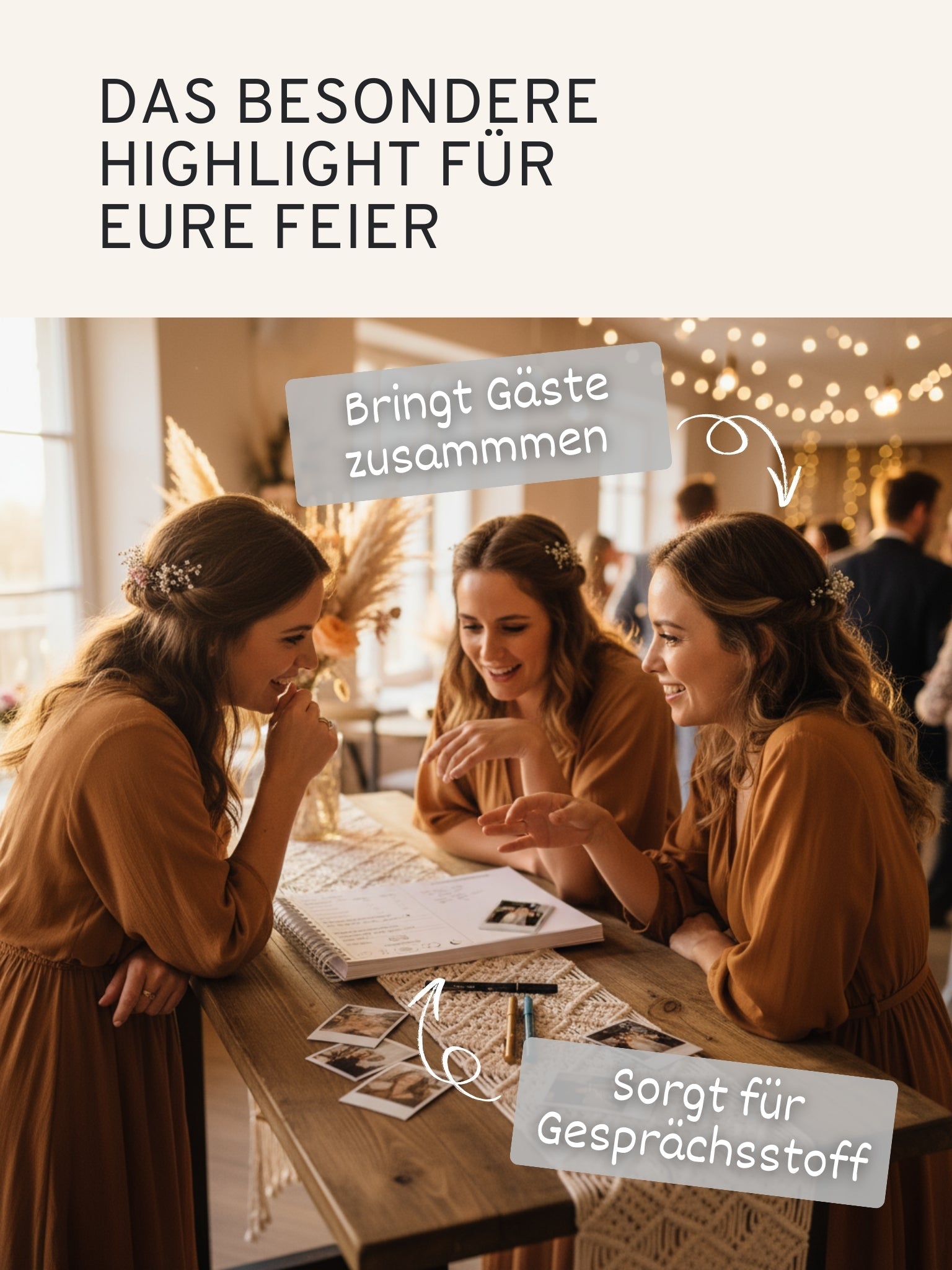 Gästebuch Hochzeit mit Fragen - 100 Seiten - GLEDESTUND