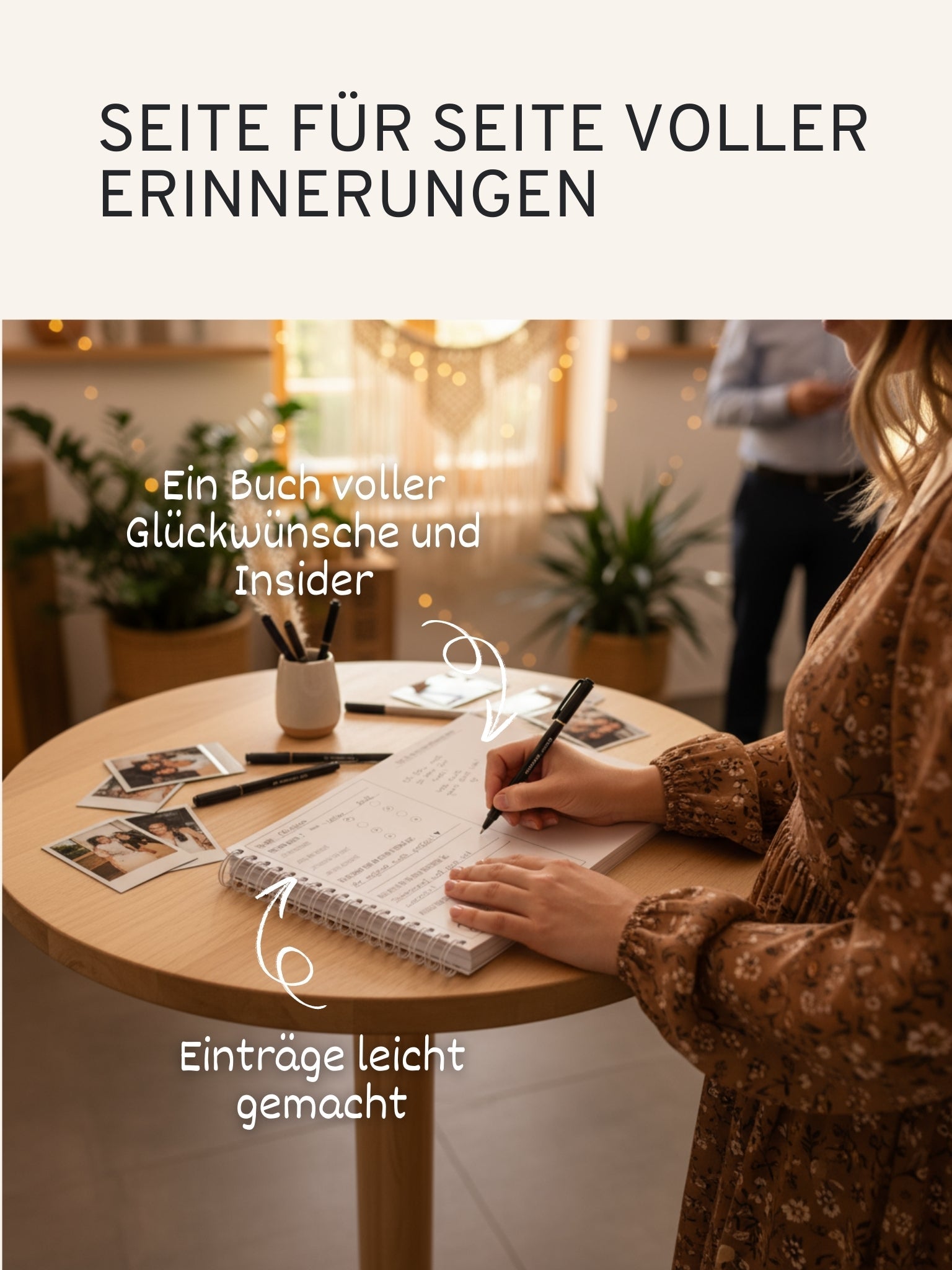 Gästebuch Hochzeit mit Fragen - 100 Seiten - GLEDESTUND