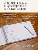 Gästebuch Hochzeit mit Fragen - 100 Seiten - GLEDESTUND