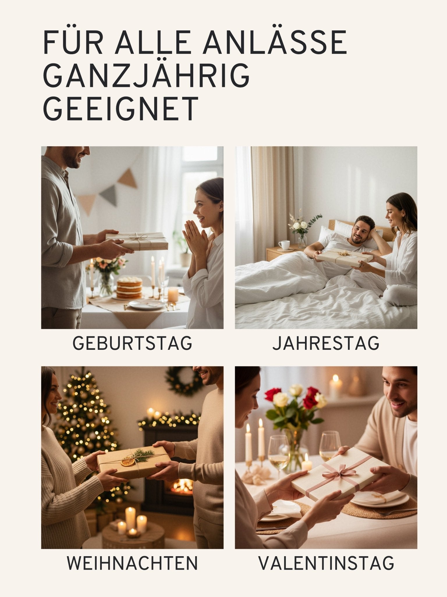 "Momente statt Dinge“ - Gutschein - Kalender - Salbeigrau - GLEDESTUND