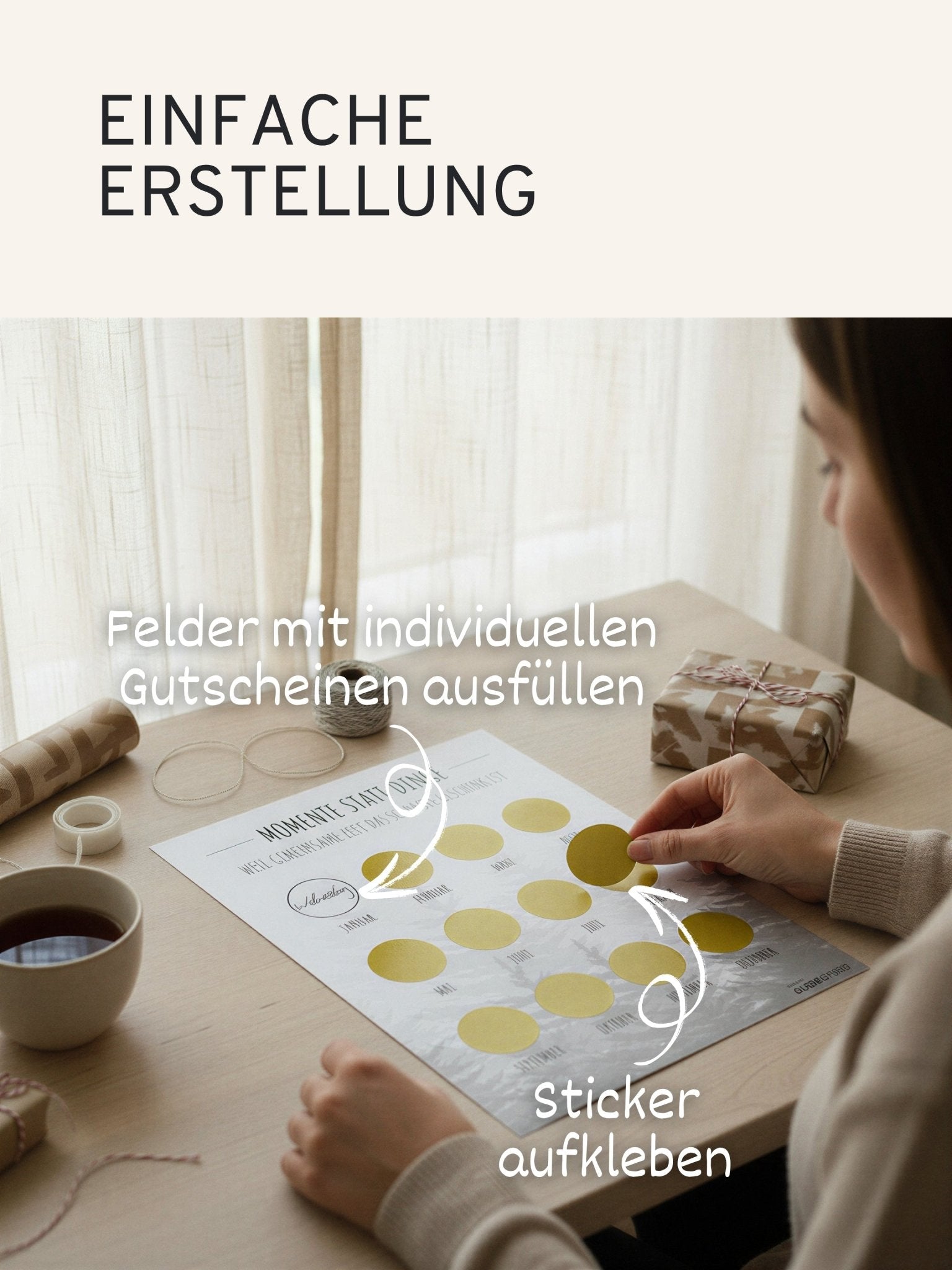 "Momente statt Dinge“ - Gutschein - Kalender - Wald - GLEDESTUND