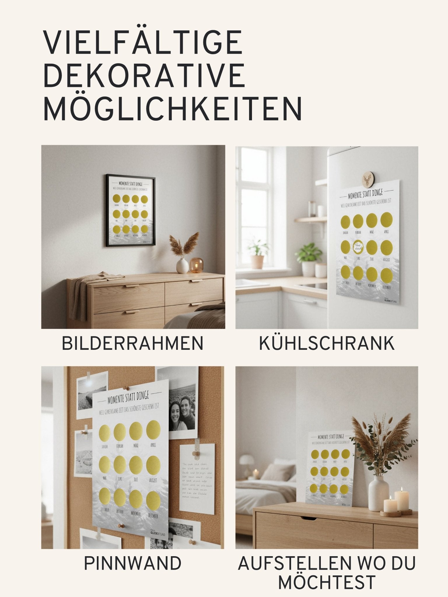 "Momente statt Dinge“ - Gutschein - Kalender - Wald - GLEDESTUND