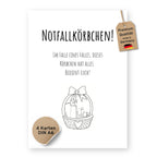 Notfallkörbchen Schild - 4 Karten - GLEDESTUND
