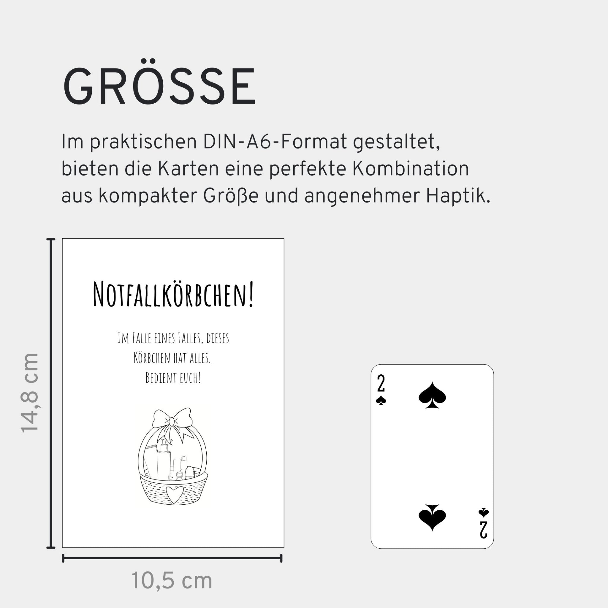 Notfallkörbchen Schild - 4 Karten - GLEDESTUND